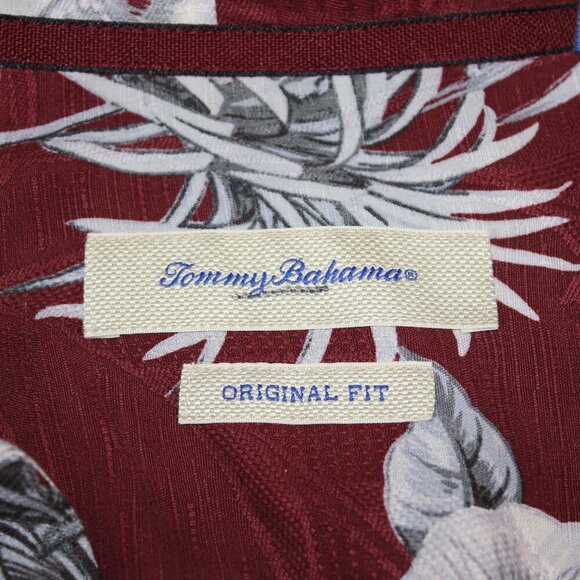Tommy Bahama Mens Silk Original Fit Tropical Print Button Down Shirt Size L - Picture 3 of 7